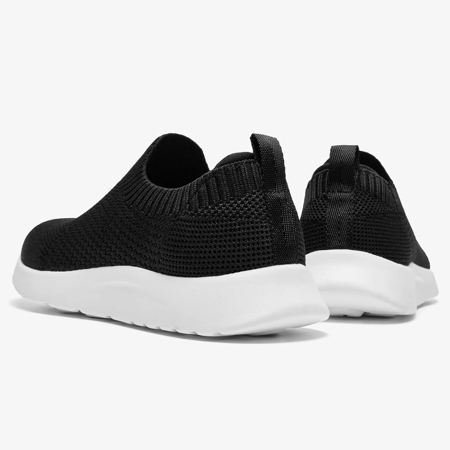 ALEADER Women's Slip On Comfort Walking Shoes, Lightweight Stretch Knit Sneakers Breathable Athletic Tennis