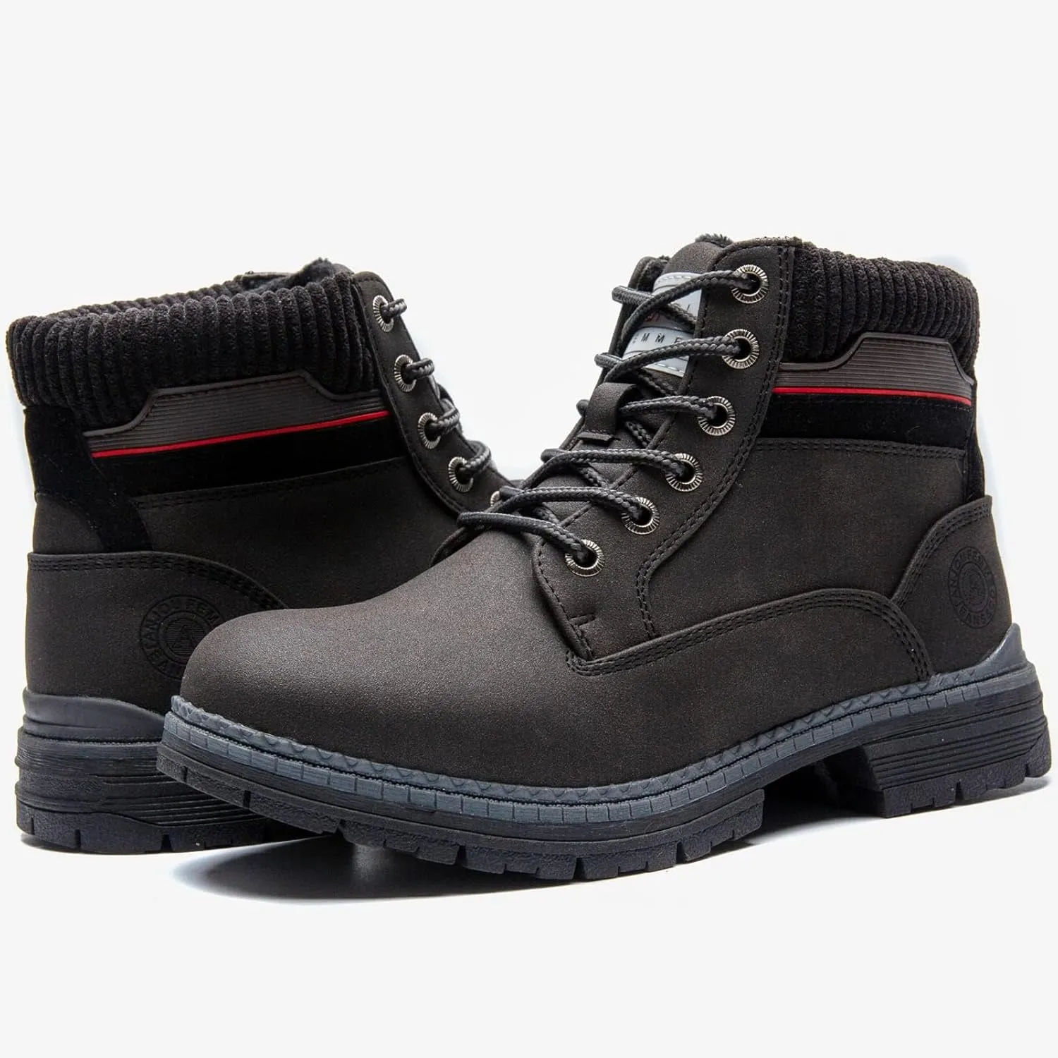 ANJOUFEMME Work Hiking Boots for Women Waterproof - Womens Outdoor Ankle Boots Lightweight Snow Winter Boots for Trekking Walking