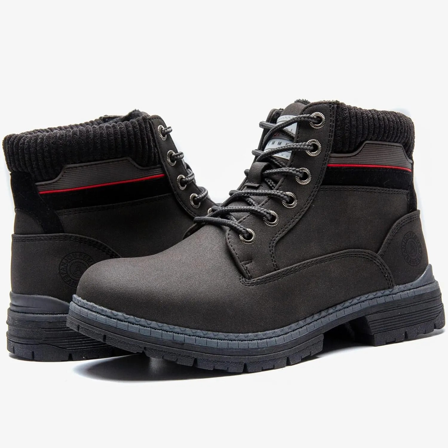 ANJOUFEMME Work Hiking Boots for Women Waterproof - Womens Outdoor Ankle Boots Lightweight Snow Winter Boots for Trekking Walking