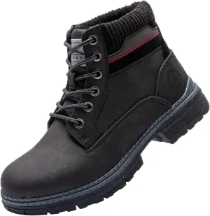 ANJOUFEMME Work Hiking Boots for Women Waterproof - Womens Outdoor Ankle Boots Lightweight Snow Winter Boots for Trekking Walking