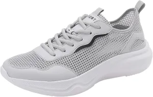 Arch Support Hiking Shoes for Men Breathable Elastic Fly Woven Mesh Sneaker Men's Lightweight Cushion Sneakers