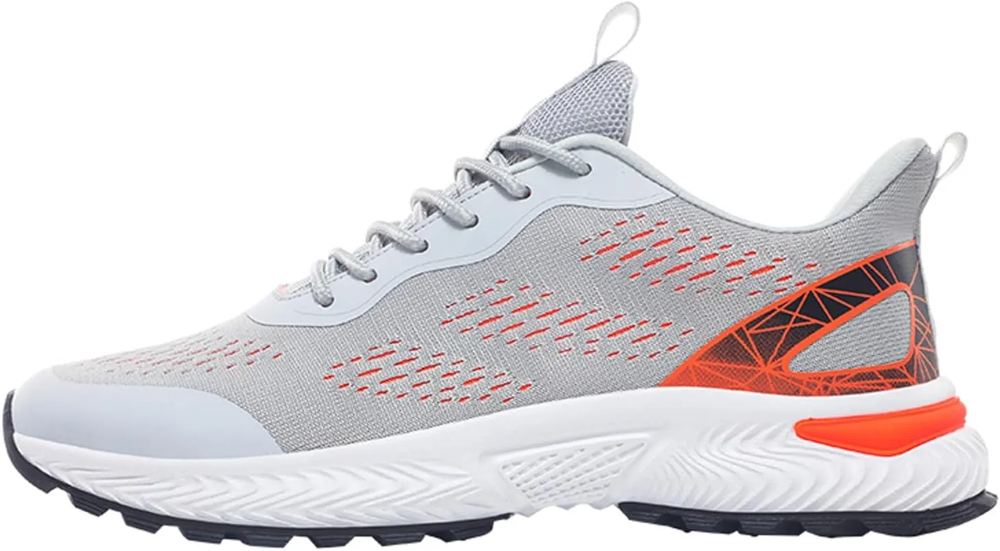 Athletic Fashion Sneakers for Men Casual Sneaker Mesh Breathable Walking Shoe Lightweight Elderly Slip on Shoes