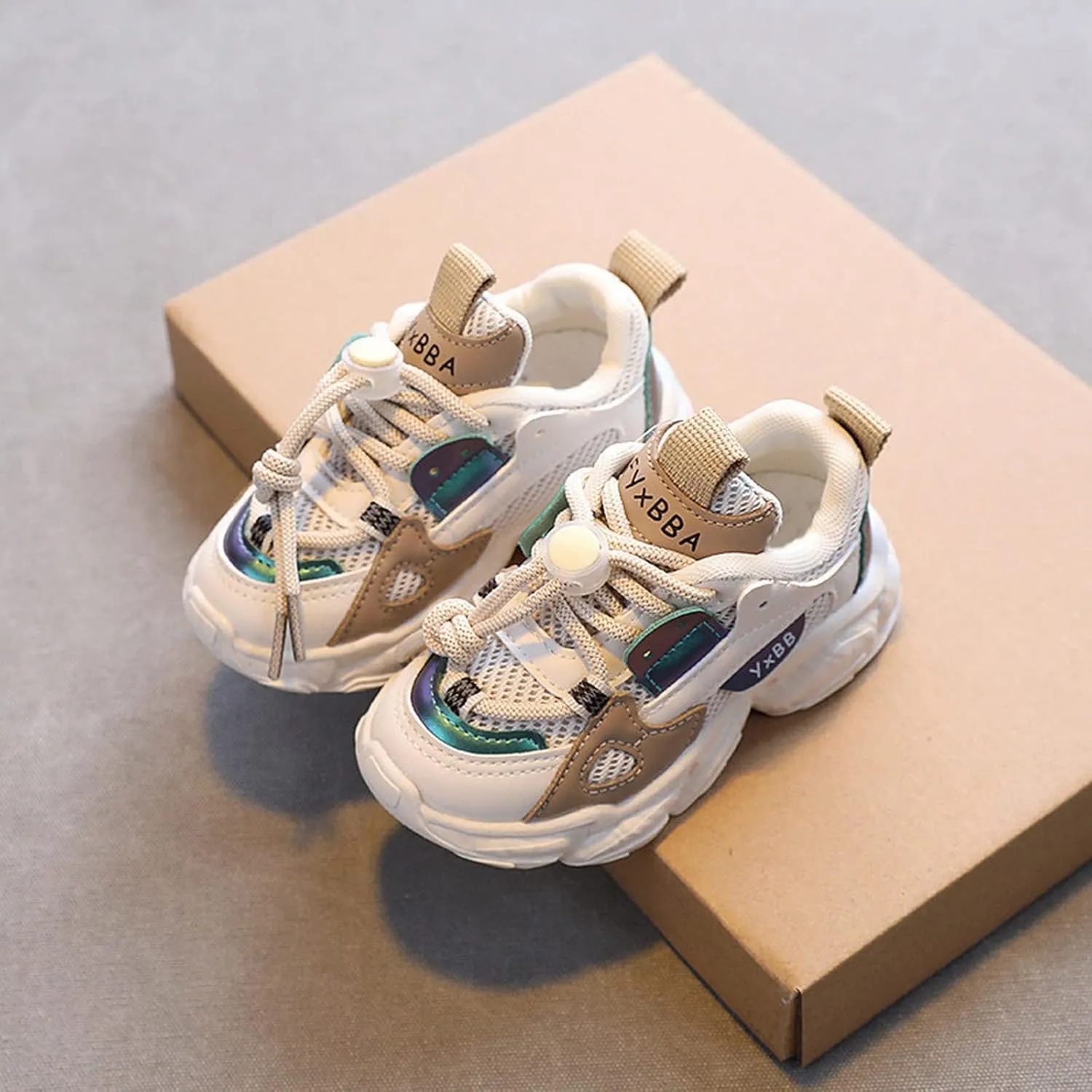 Baby Toddler Shoelace Sneaker Mesh Breathable Infant Newborn First Walking Sport Shoes Sole Non Slip Light Shoes
