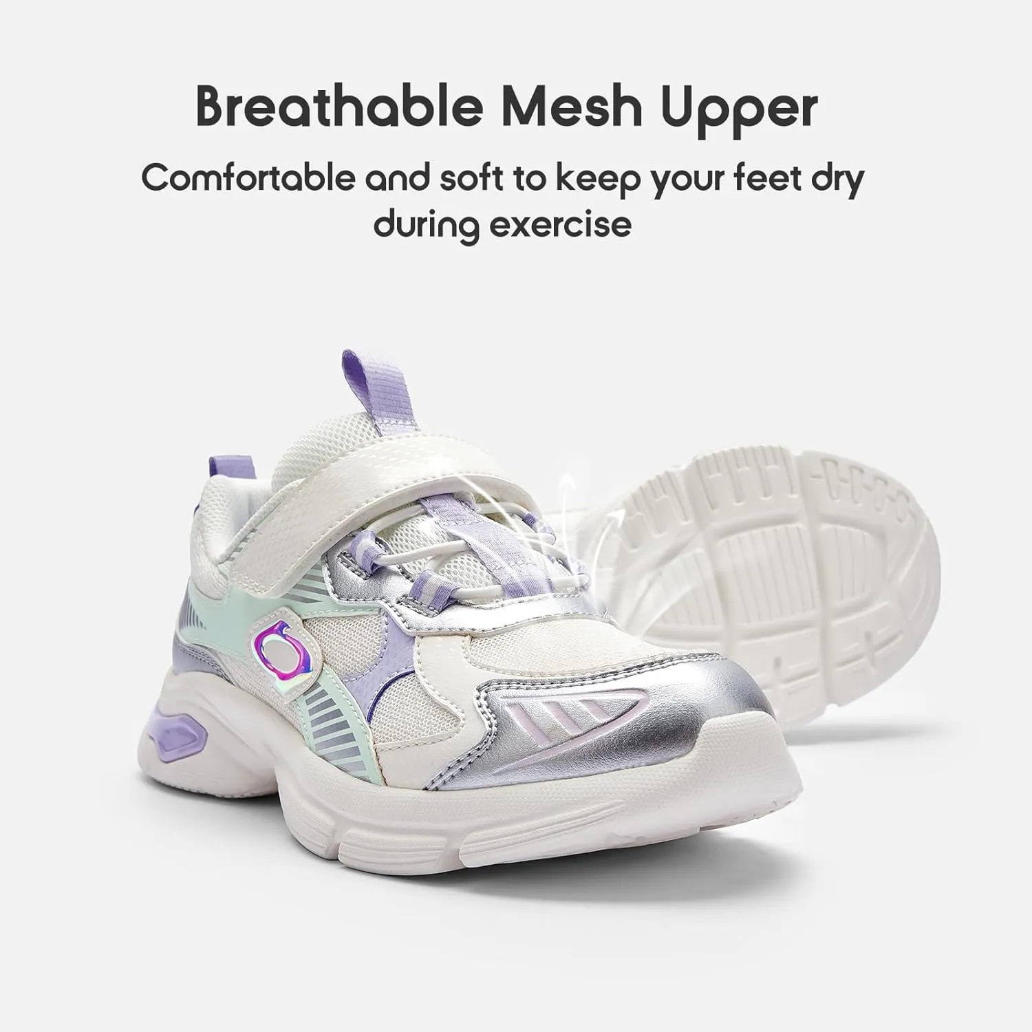 Balabala Kids Sneakers Boys Girls Running Tennis Shoes Lightweight Breathable Vintage Athletic with Hook and Loop