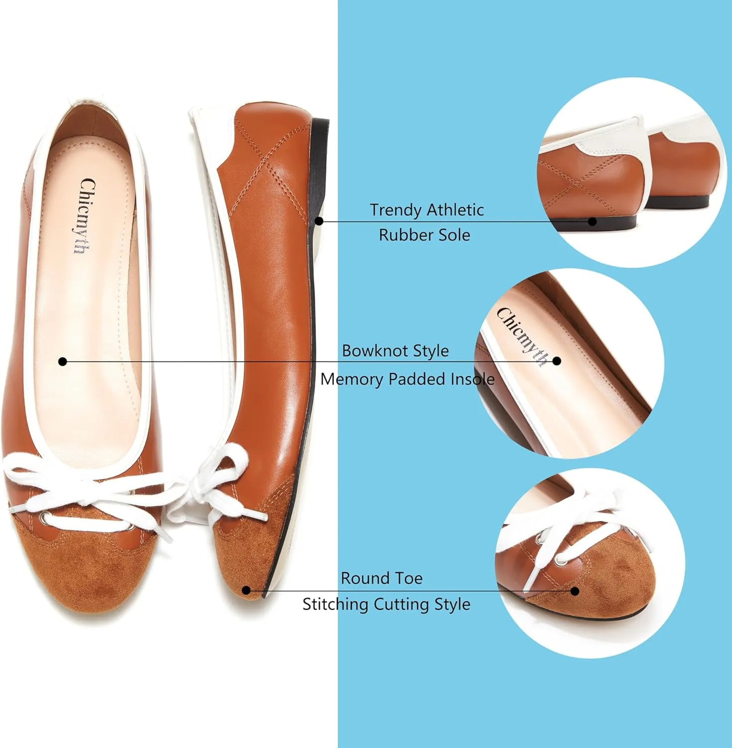 Ballet Flats for Women;Sporty Ballet Shoes;Round Toe Casual Slip on Ballerina Shoes.
