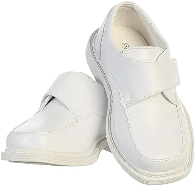 Boys Matte Dress Shoes w/Velcro Strap