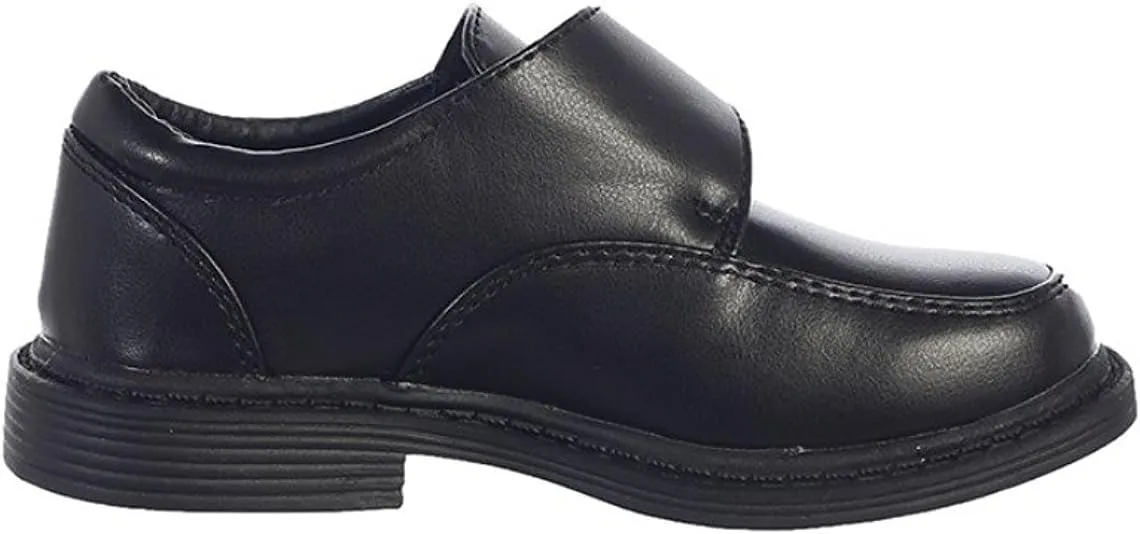 Boys Matte Dress Shoes w/Velcro Strap