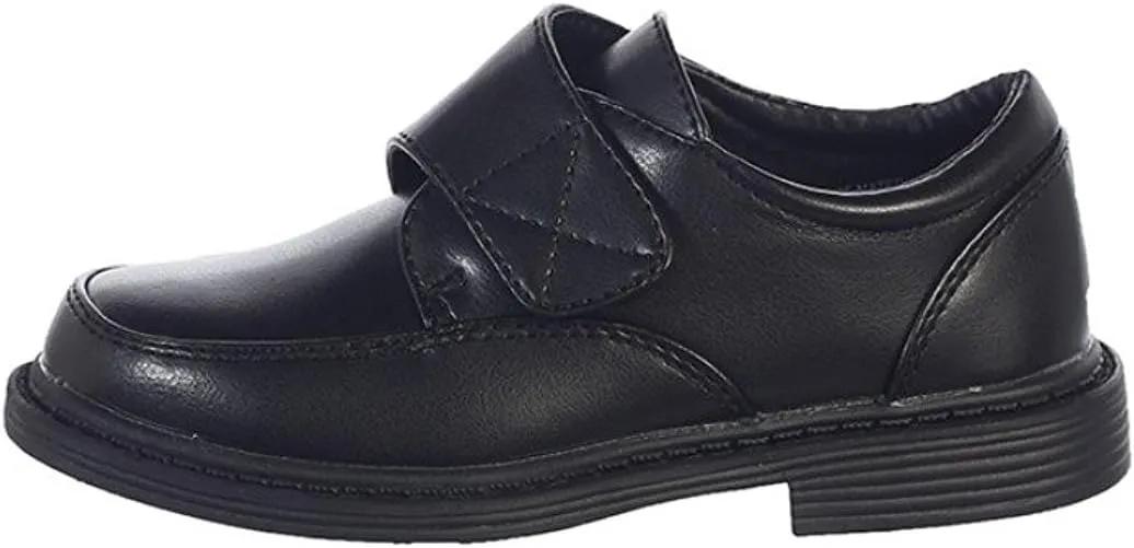 Boys Matte Dress Shoes w/Velcro Strap