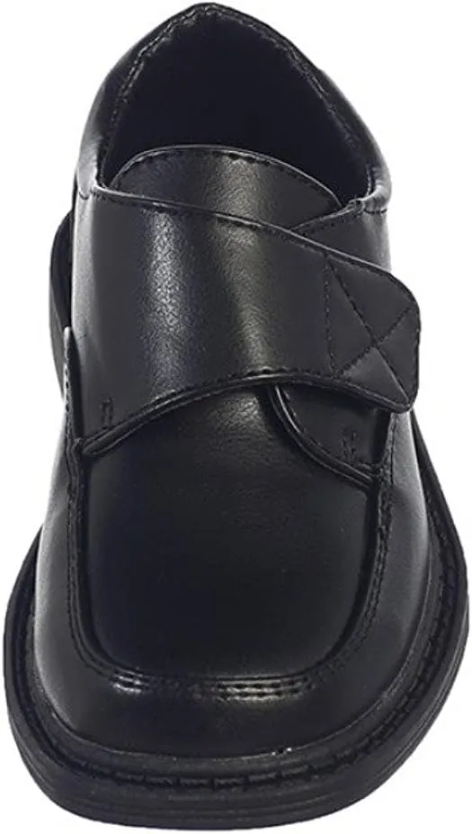 Boys Matte Dress Shoes w/Velcro Strap