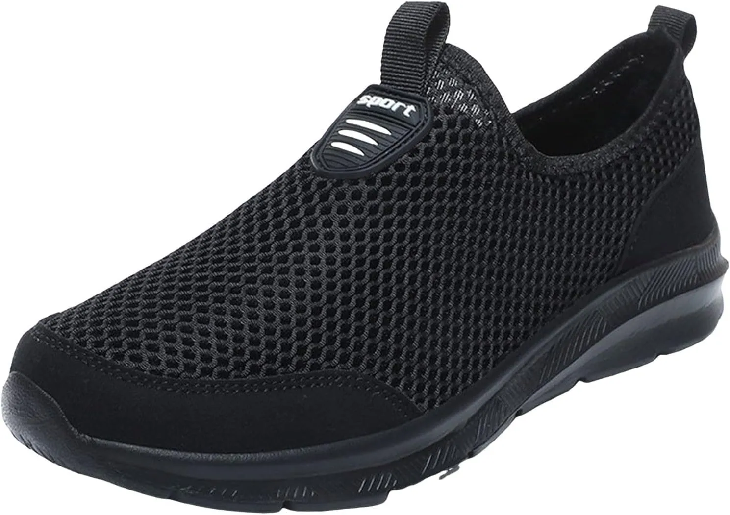 Breathable Diabetic Shoes for Men Comfortable Breathable Stretch Canvas Slip On Sneaker Versatile Elderly Shoes