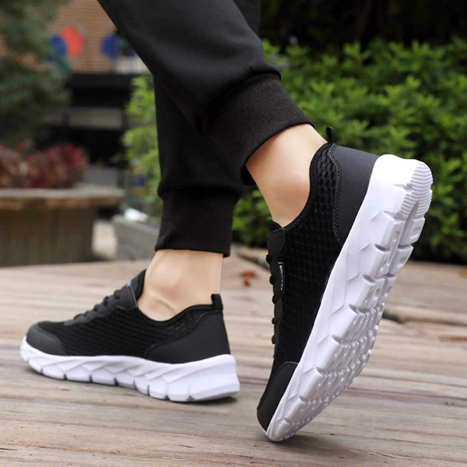 Breathable Diabetic Shoes for Men Slip On Lightweight Breathable Fashion Sneaker Arch Support Plantar Fasciitis