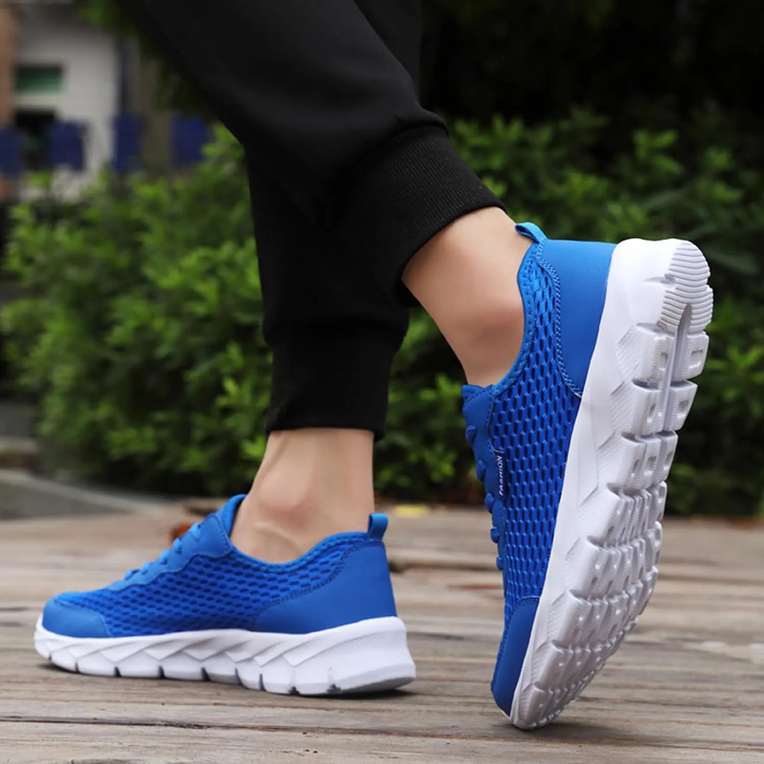 Breathable Diabetic Shoes for Men Slip On Lightweight Breathable Fashion Sneaker Arch Support Plantar Fasciitis