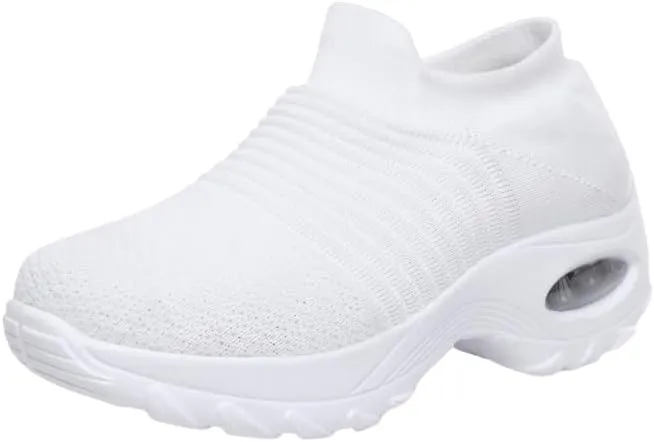 Breathable Mesh Women's Running Shoes, Comfy Walking Shoes with Air Cushion