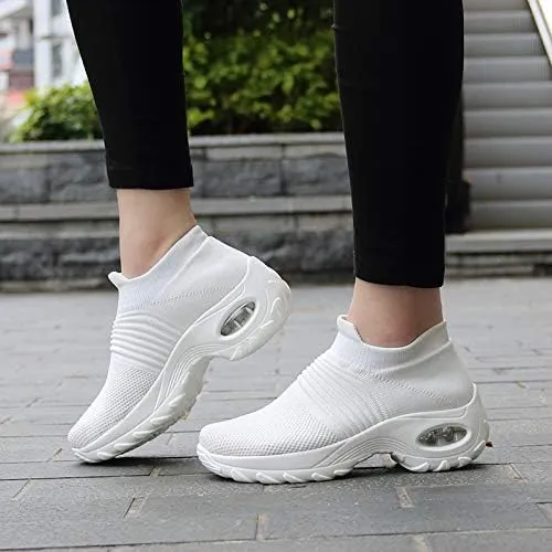 Breathable Mesh Women's Running Shoes, Comfy Walking Shoes with Air Cushion