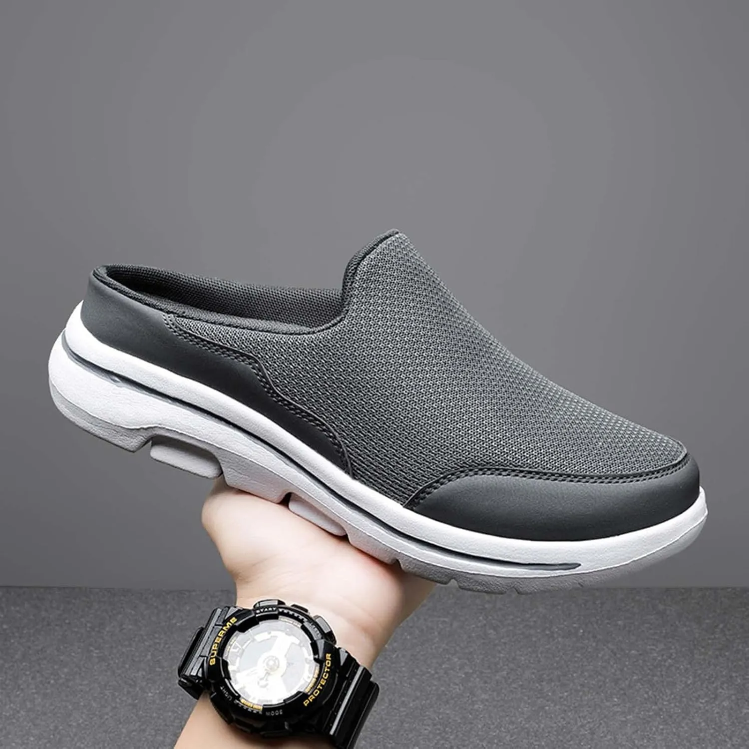 Breathable Slip on Shoes for Men Breathable Casual Comfortable Walking Sneaker Outdoor Non Slip Jogging Sneakers