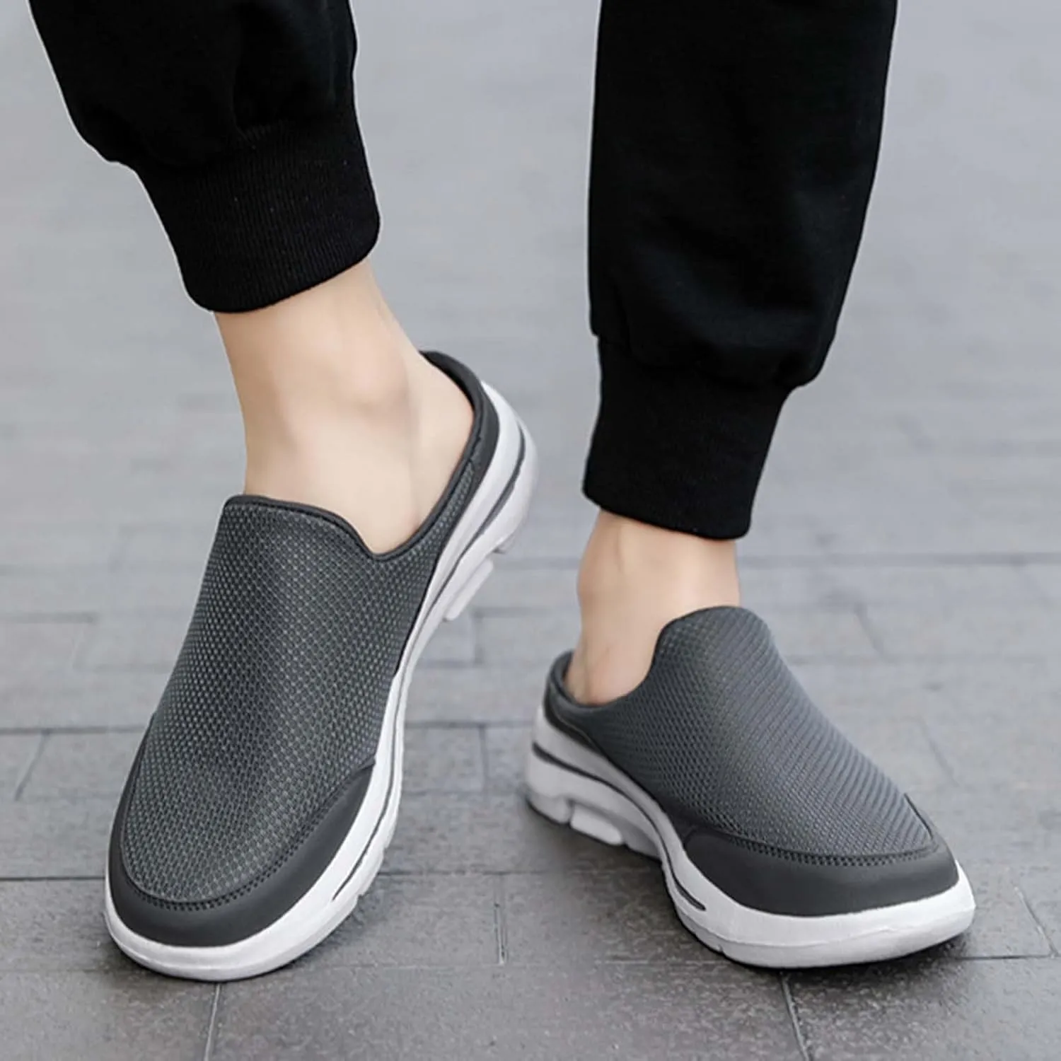 Breathable Slip on Shoes for Men Breathable Casual Comfortable Walking Sneaker Outdoor Non Slip Jogging Sneakers