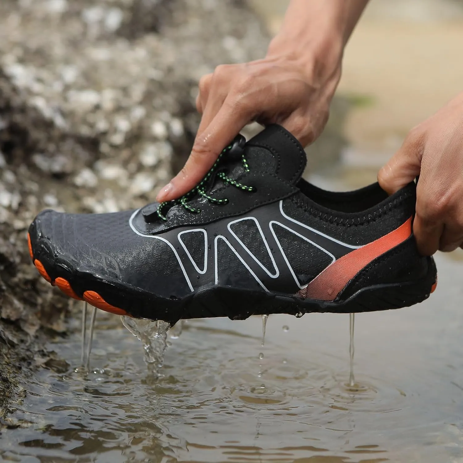 Canbebig Mens Barefoot Shoes Womens Water Shoes Non-Slip Healthy Breathable Sneakers Quick Dry Hiking Shoe Minimalist Athletic Shoe