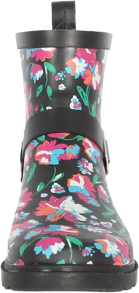 Capelli New York Ladies Short Sporty Rubber Rain Boot