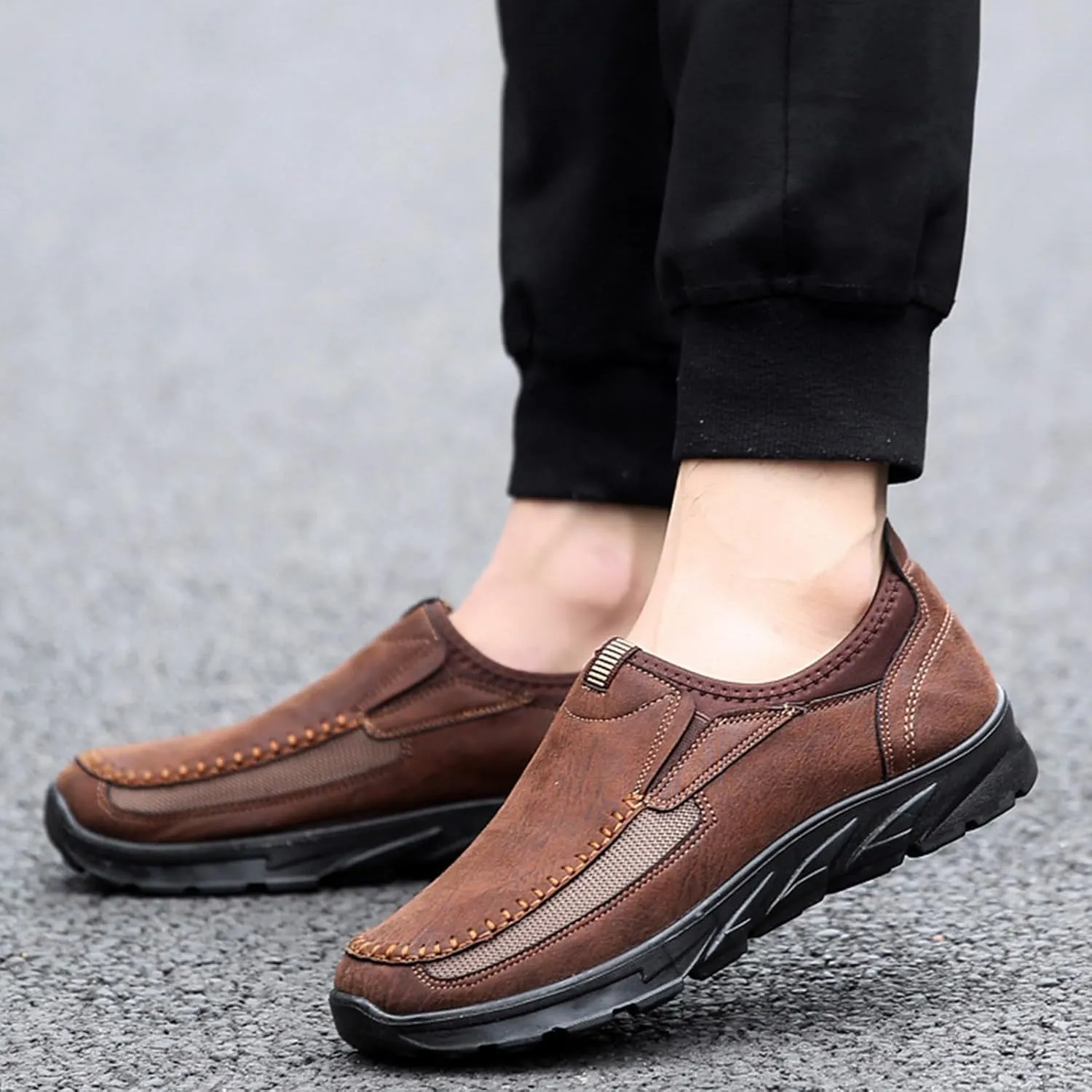 Casual Shoes for Men Leather Sports Shoes Trendy Design for Active Lifestyles Sneakers Odor Eliminator for Men