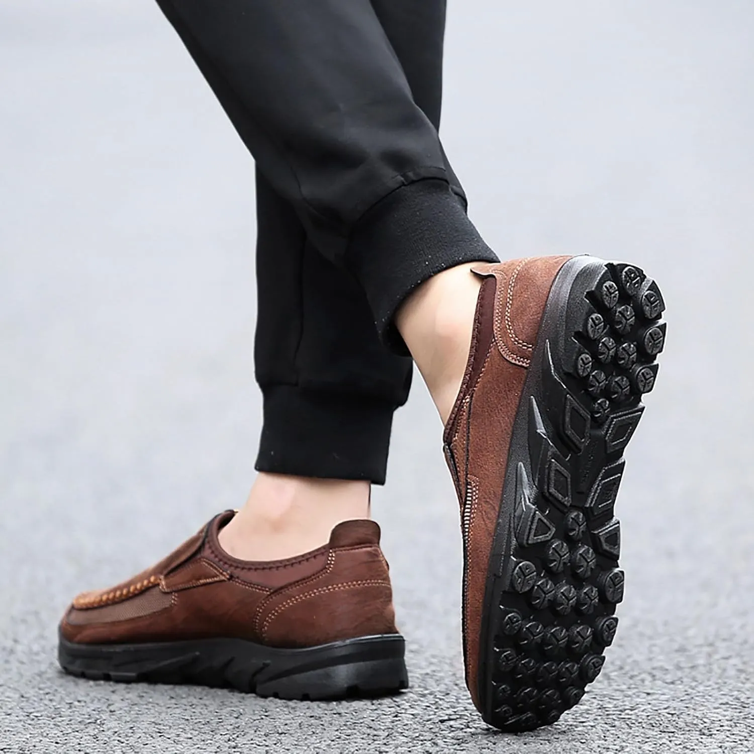 Casual Shoes for Men Leather Sports Shoes Trendy Design for Active Lifestyles Sneakers Odor Eliminator for Men