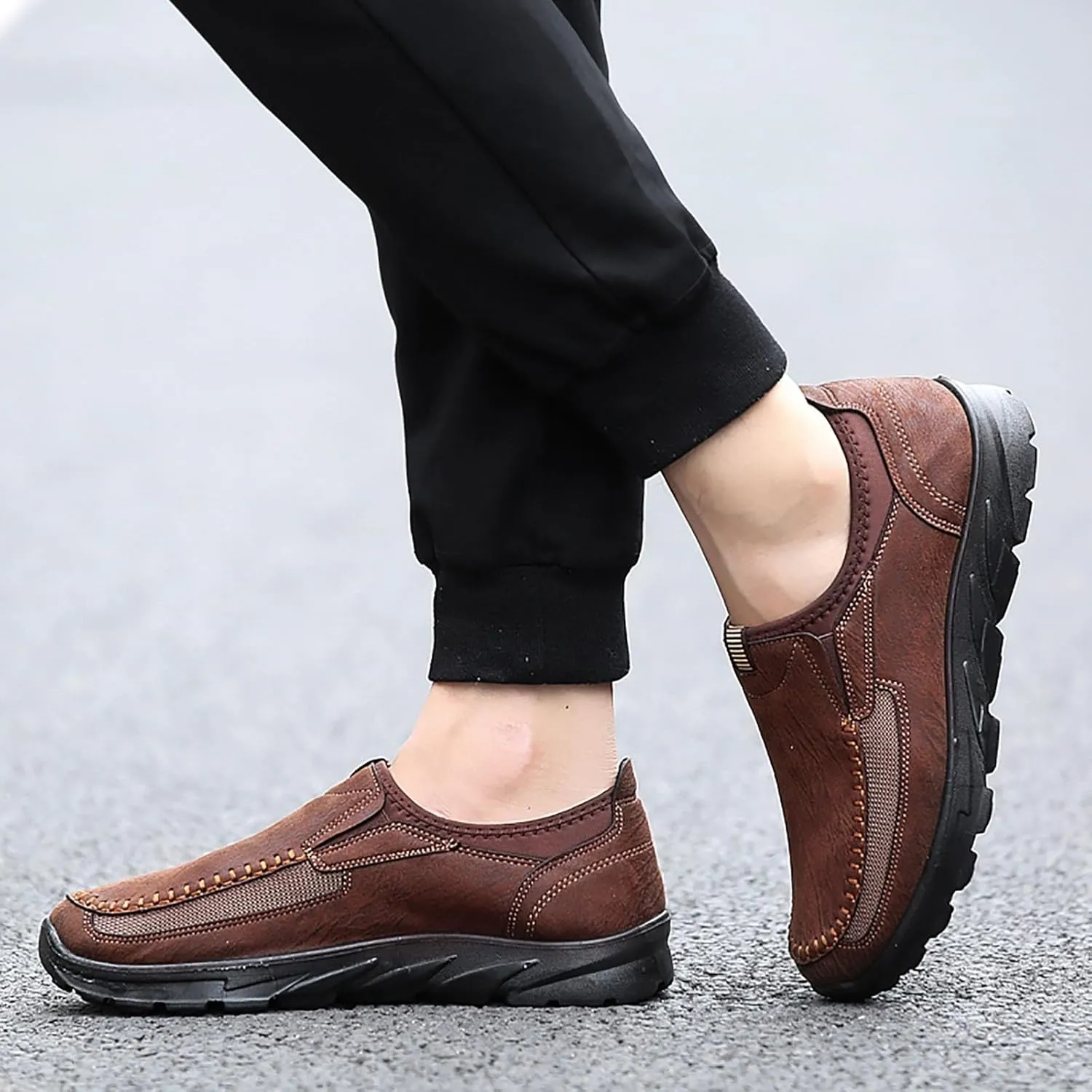 Casual Shoes for Men Leather Sports Shoes Trendy Design for Active Lifestyles Sneakers Odor Eliminator for Men