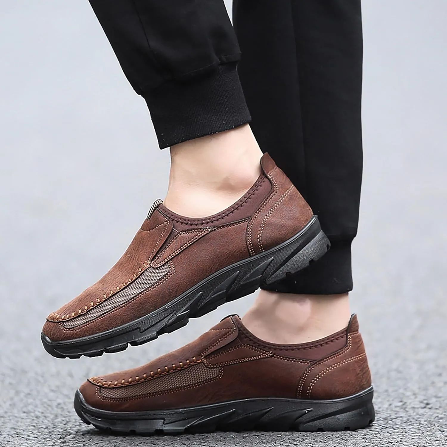 Casual Shoes for Men Leather Sports Shoes Trendy Design for Active Lifestyles Sneakers Odor Eliminator for Men
