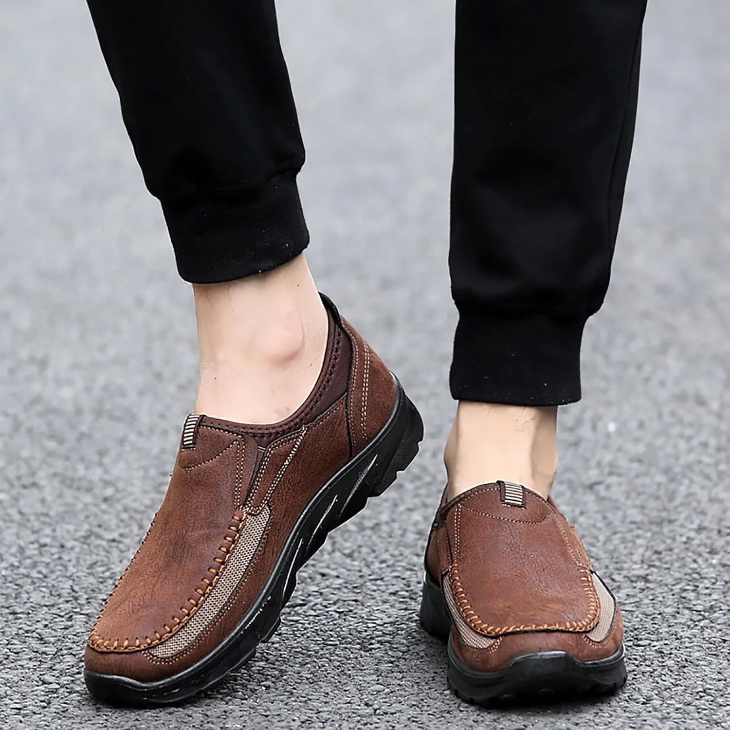 Casual Shoes for Men Leather Sports Shoes Trendy Design for Active Lifestyles Sneakers Odor Eliminator for Men