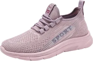 Casual Sneakers for Women Non Slip Comfortable Lightweight Sneaker with Arch Support Breathable Woven Running Shoes