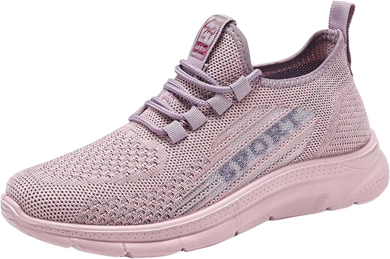 Casual Sneakers for Women Non Slip Comfortable Lightweight Sneaker with Arch Support Breathable Woven Running Shoes