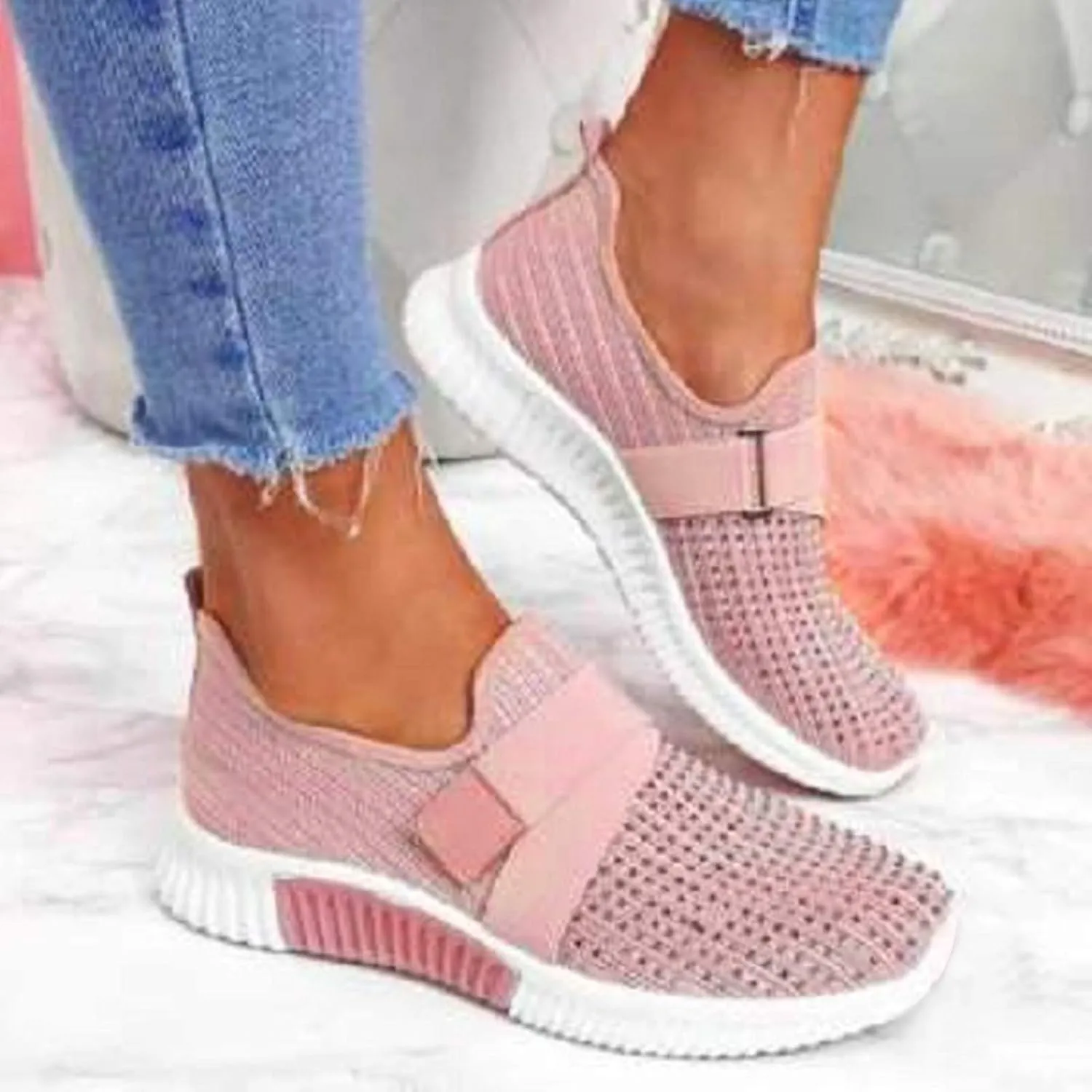 Casual Women's Leisure Fashion Outdoor Shoes Breathable Slip On Women's Water Shoes
