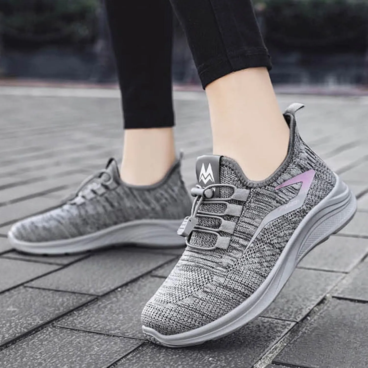 Comfort Lightweight Breathable Sneakers for Women Breathable Mesh Slip on Walking Shoes Comfort Diabetic Shoe