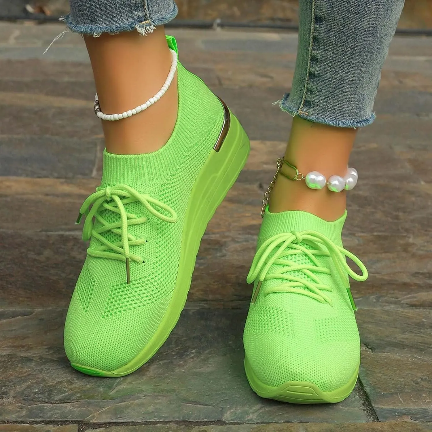 Comfort Lightweight Breathable Sneakers for Women Mesh Lightweight Sneaker for Work Arch Support Walking Shoe