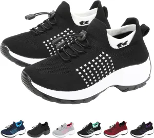 Comfort Wear Shoes for Women Comfortwear Orthopedic Shoes for Women Plantar Fasciitis Arch Support Non Slip Walking Sneakers Ortho Stretch Cushion Shoe Unisex