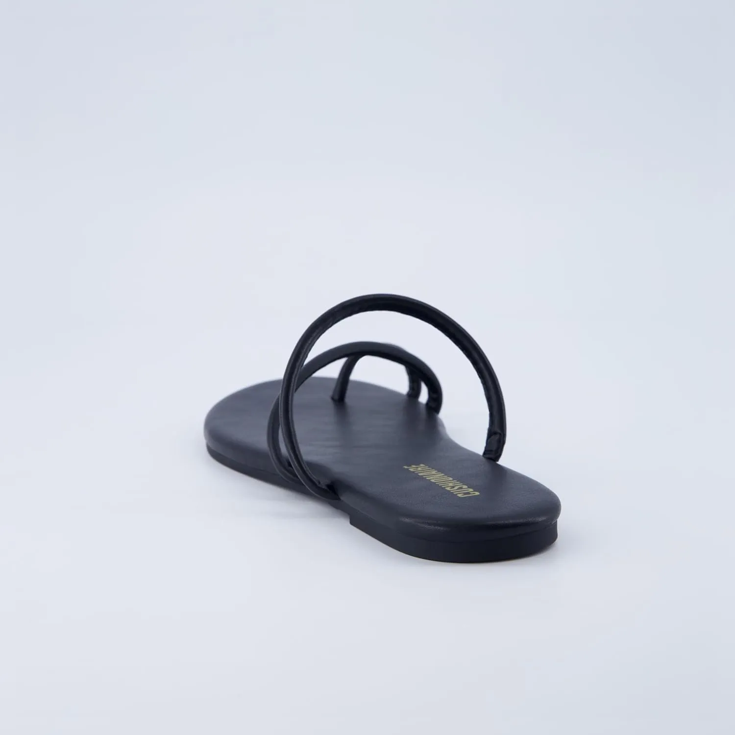 CUSHIONAIRE Resort Women’s Minimalist Strappy Sandals – Lightweight Summer Flat Sandals with Cushioned Footbed