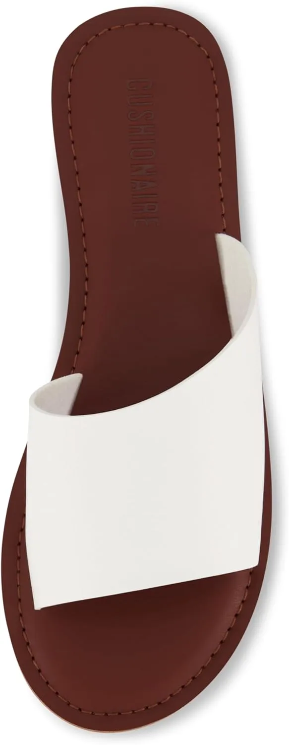 CUSHIONAIRE Women's Carly slide Sandal with Memory Foam