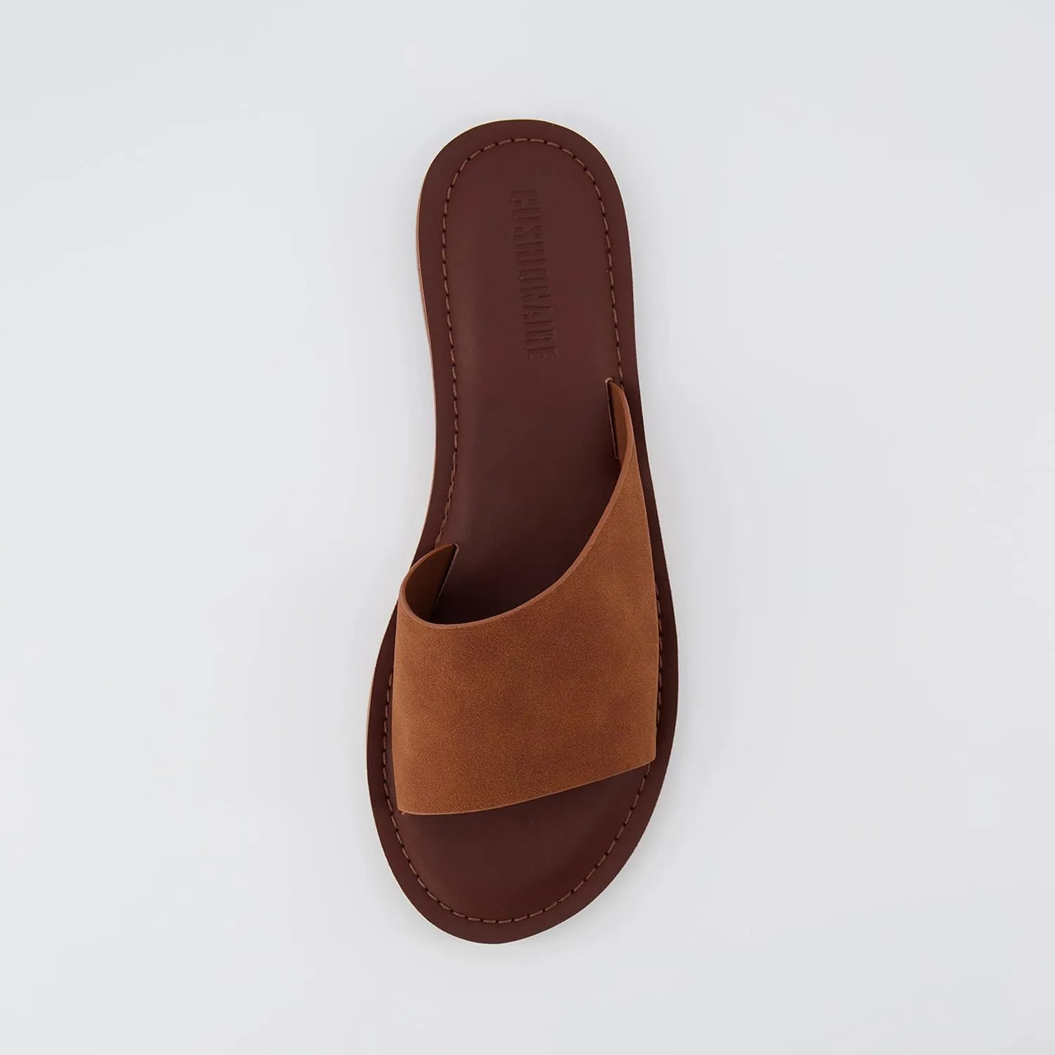 CUSHIONAIRE Women's Carly slide Sandal with Memory Foam
