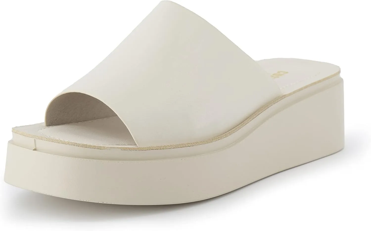 CUSHIONAIRE Women's Play one band platform sandal with  Memory Foam
