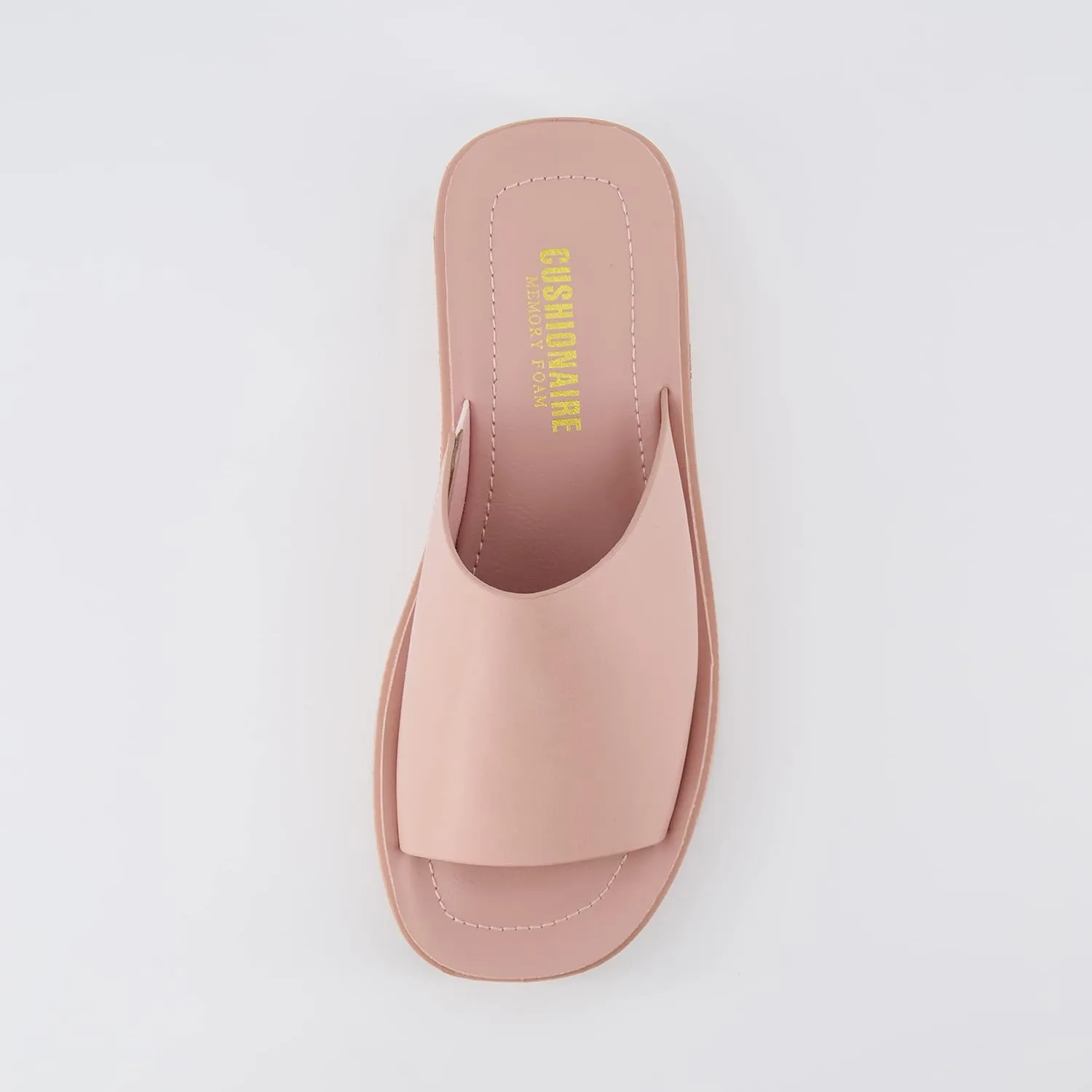 CUSHIONAIRE Women's Play one band platform sandal with  Memory Foam