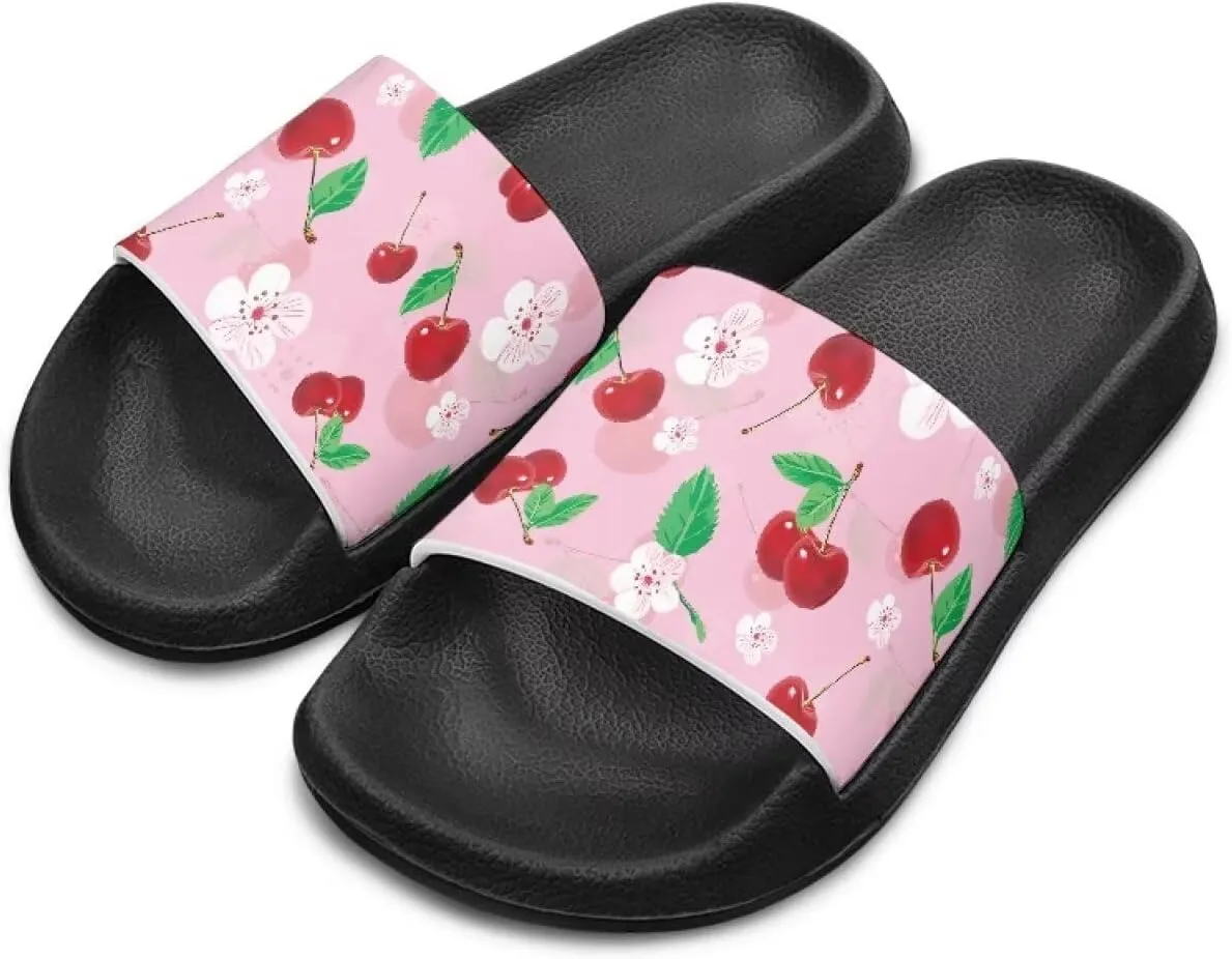 Doojoayie Summer Fruits Non-Slip Slides for Little Kids Girls Beach Water Play