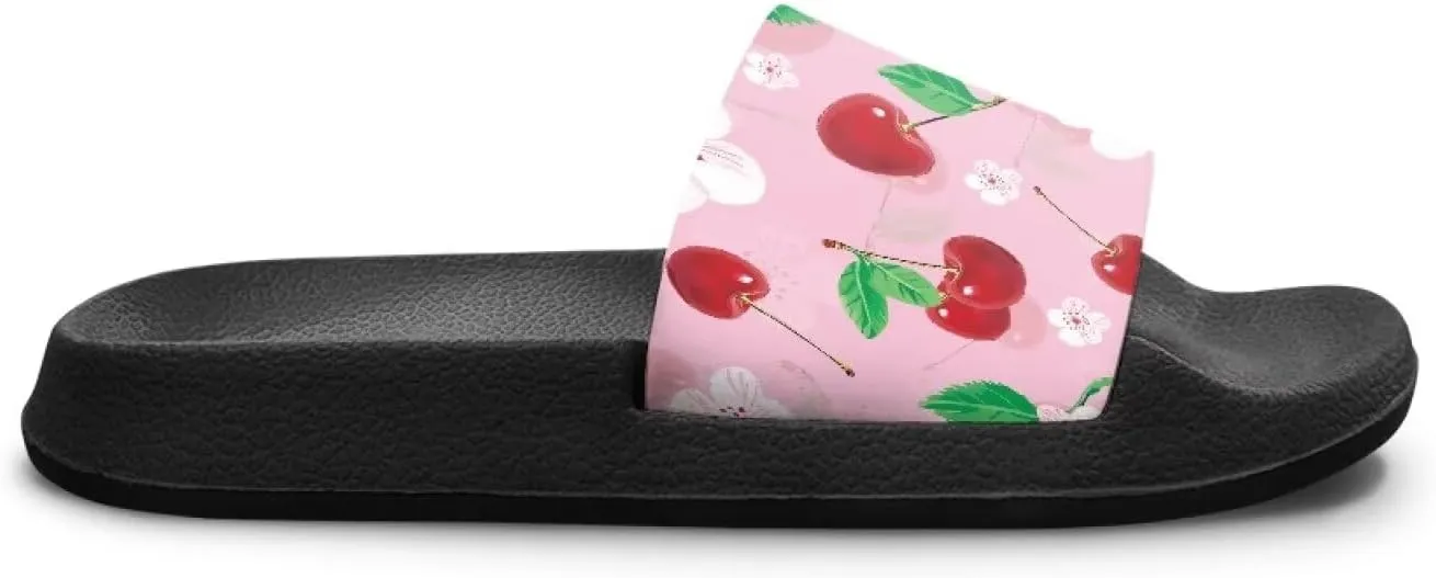 Doojoayie Summer Fruits Non-Slip Slides for Little Kids Girls Beach Water Play