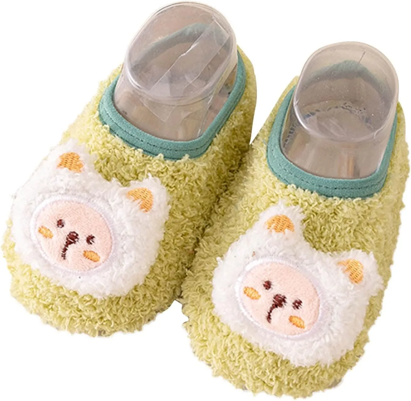 EnJoCho Kids Sandals Infant Toddler Shoes Boys Girls Baby Shoes Soft Sole Slip On Shoes Animal Decorate (Green, 6-12 Months)