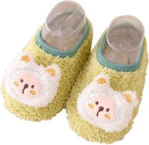 EnJoCho Kids Sandals Infant Toddler Shoes Boys Girls Baby Shoes Soft Sole Slip On Shoes Animal Decorate (Green, 6-12 Months)