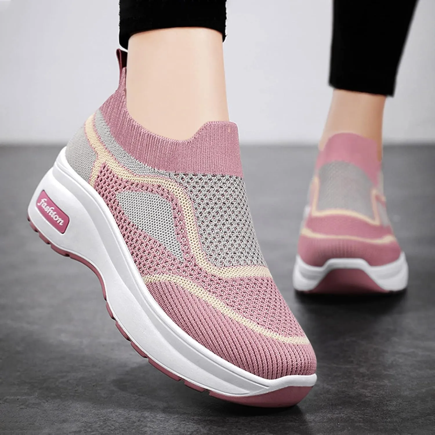 Fall Platform Sneakers for Women 2023 Women Orthopedic Sneakers Walking Shoes Women's Running Shoes Size 7 Womens Slip On Sneakers Size 7 Ankle Tenis Antideslizantes para Mujer De Cocina
