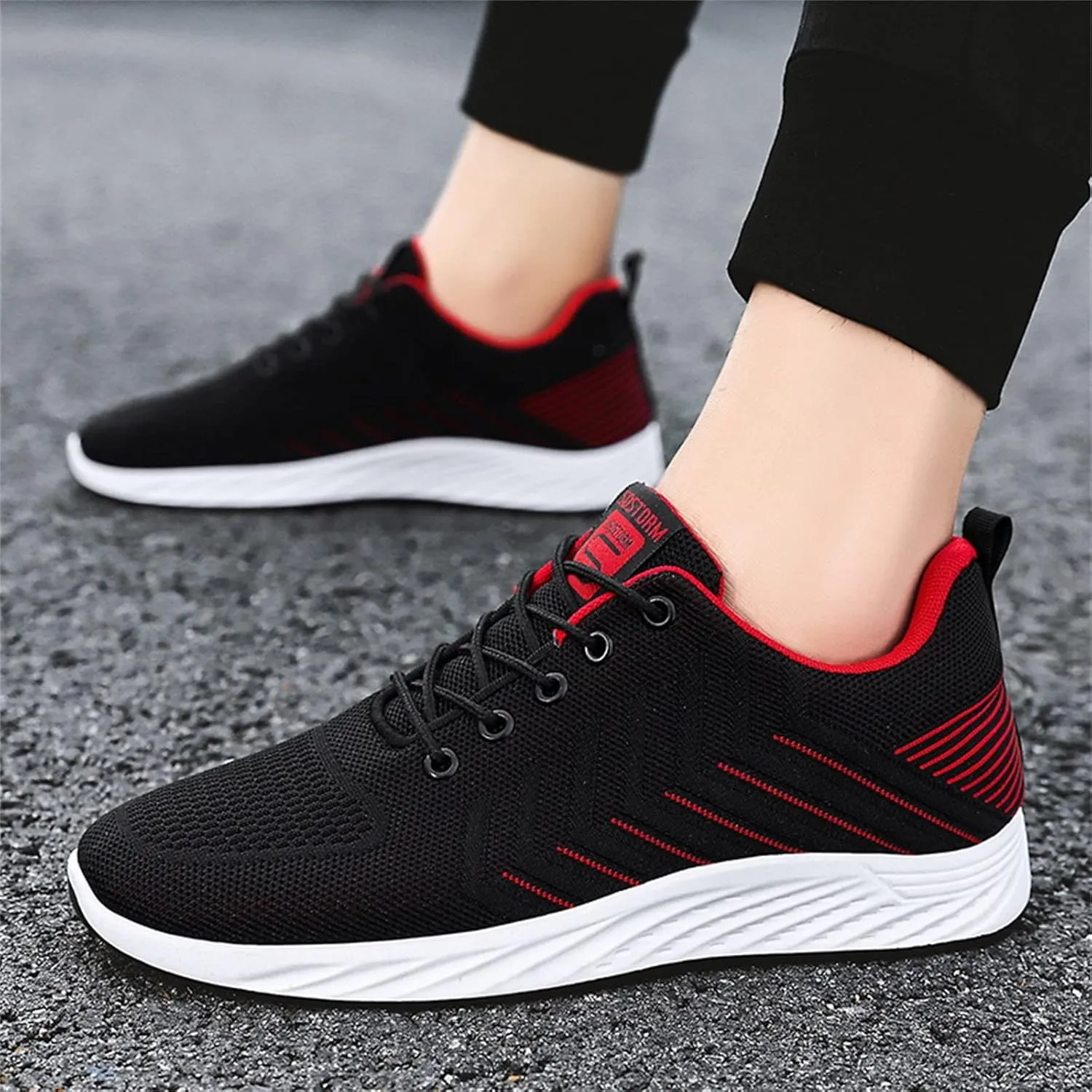 Fashion Summer and Men Shoes Flat Mesh Breathable Solid Color Casual Shoes Sneaker Mens