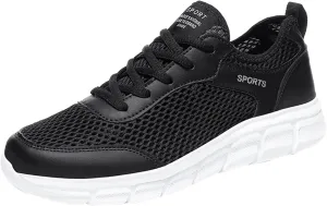 Fashion Summer Men Breathable Mesh Flat Elastic Casual Shoes Mens Sneaker Shoes