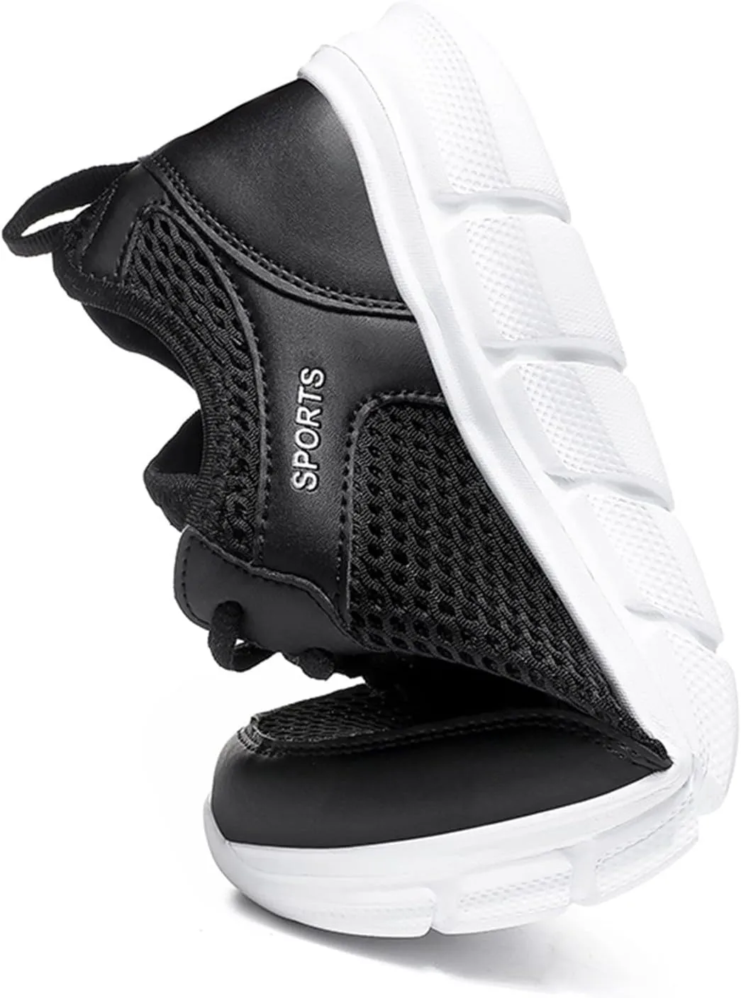 Fashion Summer Men Breathable Mesh Flat Elastic Casual Shoes Mens Sneaker Shoes