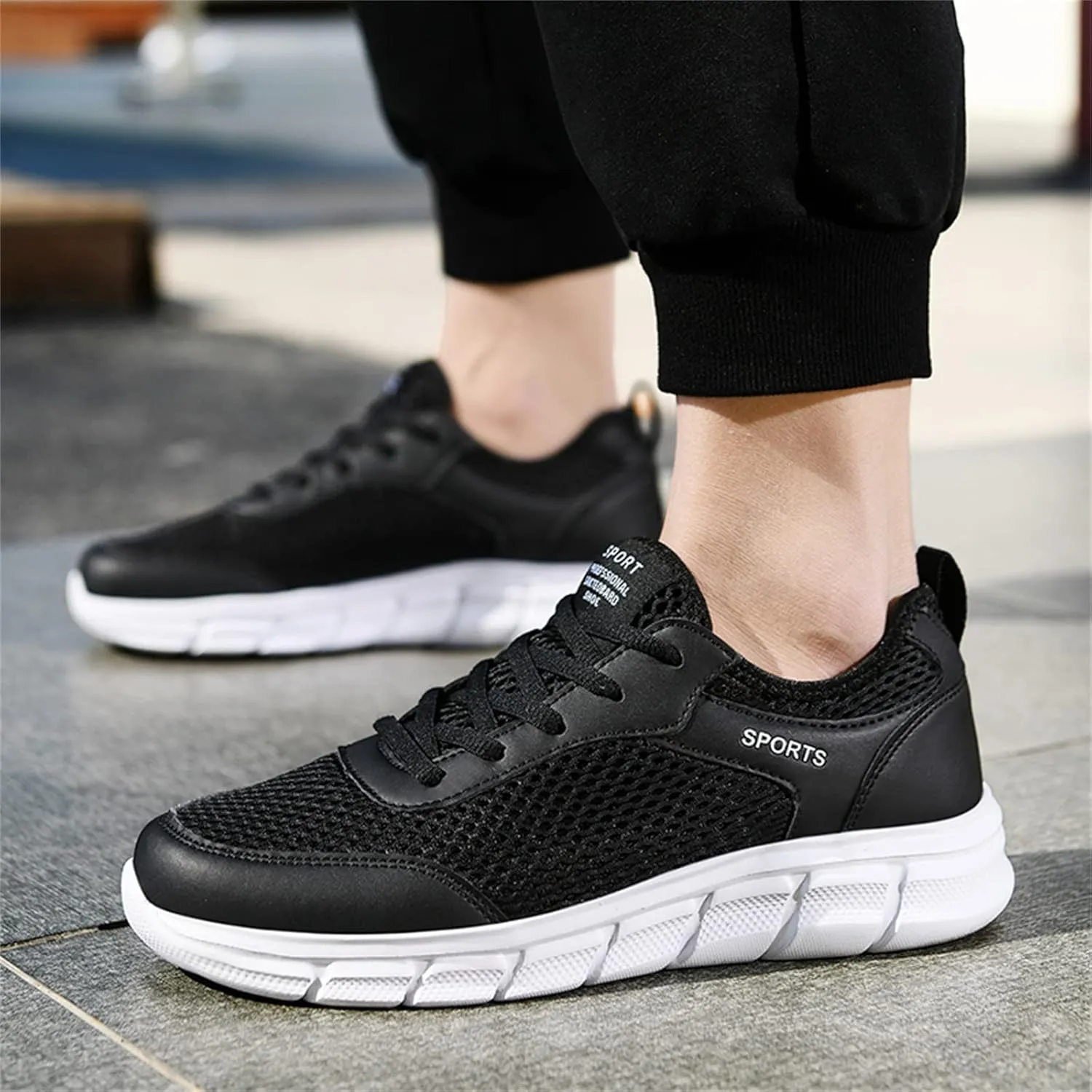 Fashion Summer Men Breathable Mesh Flat Elastic Casual Shoes Mens Sneaker Shoes