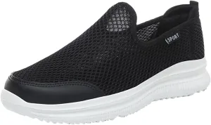 Fashion Summer Men Breathable Mesh Shallow Lace Up Casual Shoes Tops Mens Sneaker (White, 9)