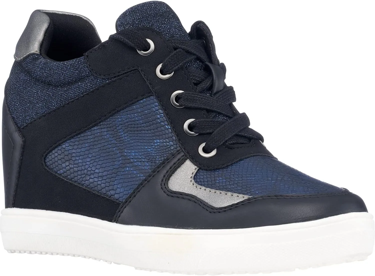 GC Shoes Low Top Fashion Wedge Sneakers for Women, Hidden Heel Sneaker Boots, Sporty Platform Bootie