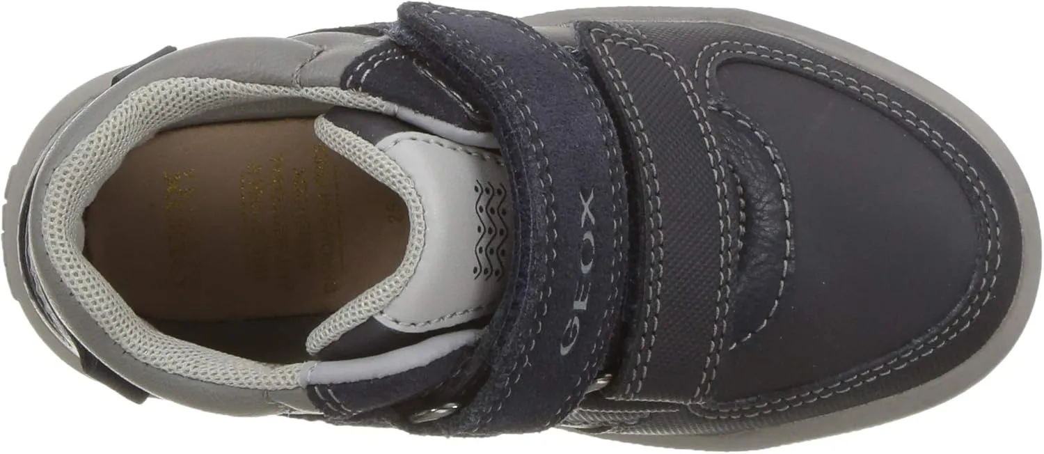 Geox Boys' Arzach High Top Velcro Sneaker